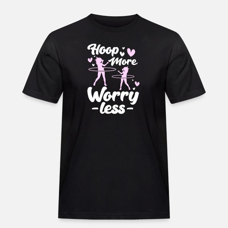 Hulahoop Hoop Workout Fit - Männer Workwear T-Shirt - Schwarz