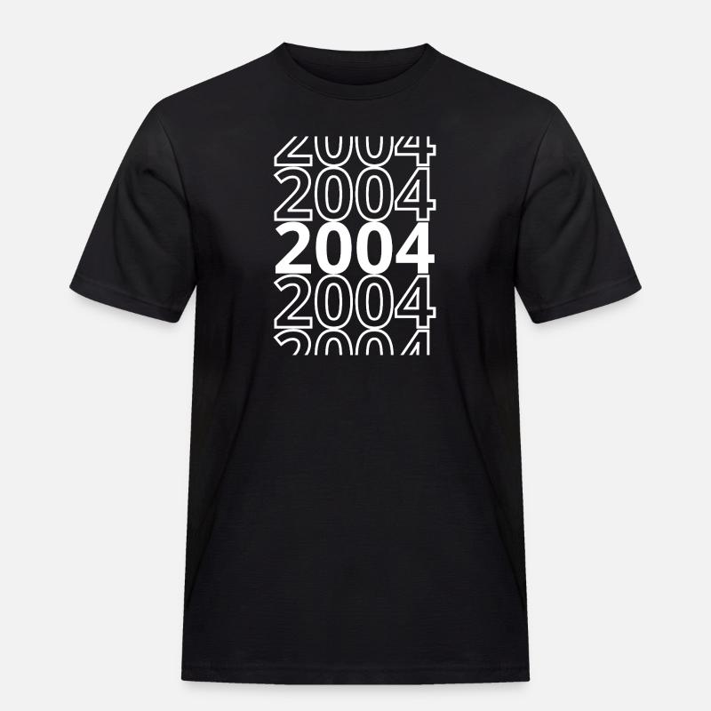 2004 2004 2004 - Männer Workwear T-Shirt - Schwarz