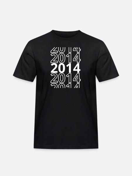 2014 2014 2014 - Men's Workwear T-Shirt - black