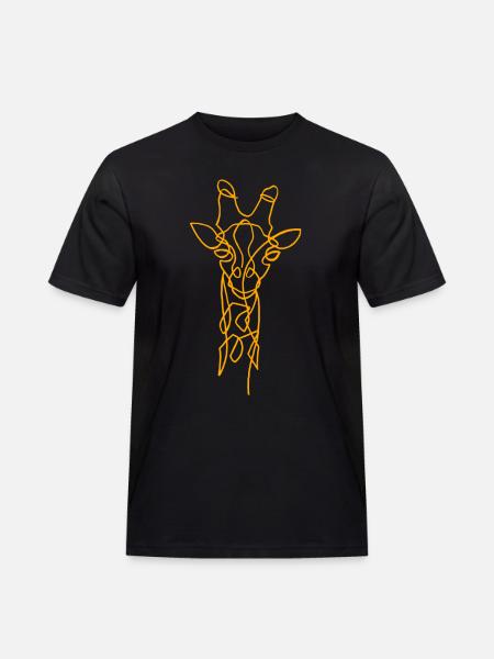 Sketch of the giraffe - Men's Workwear T-Shirt - black