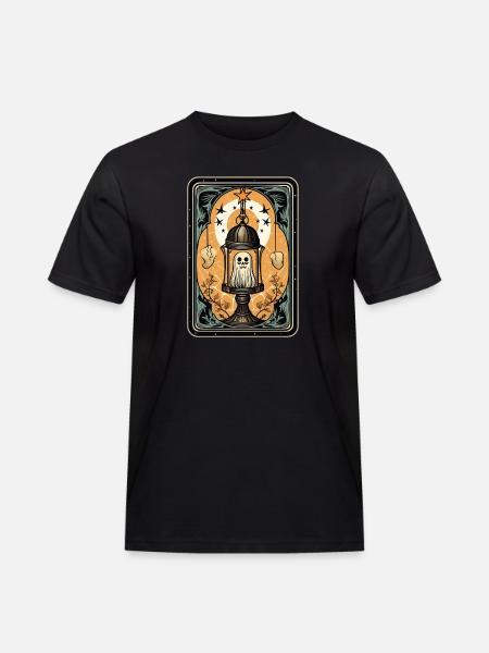 Spook in een kooi Tarotkooi - Mannen Workwear T-shirt - zwart
