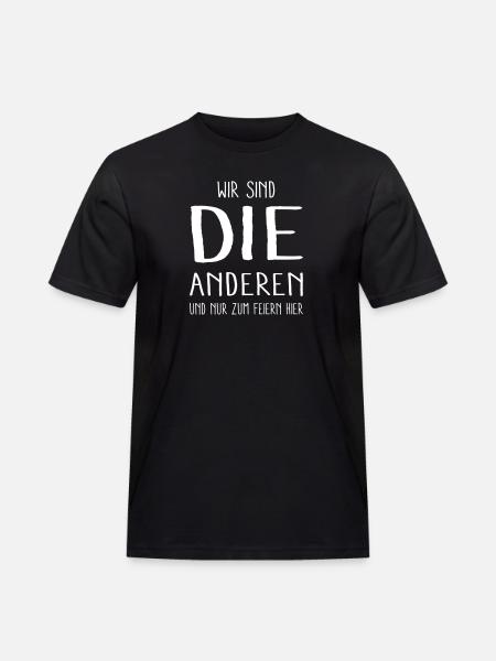 - die anderen - - Männer Workwear T-Shirt - Schwarz