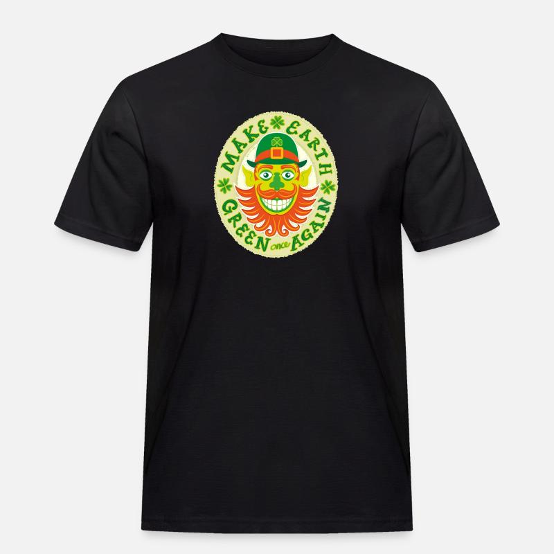 Make Earth green once again - Men's Workwear T-Shirt - black