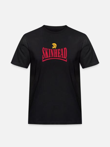 Skinhead - Männer Workwear T-Shirt - Schwarz