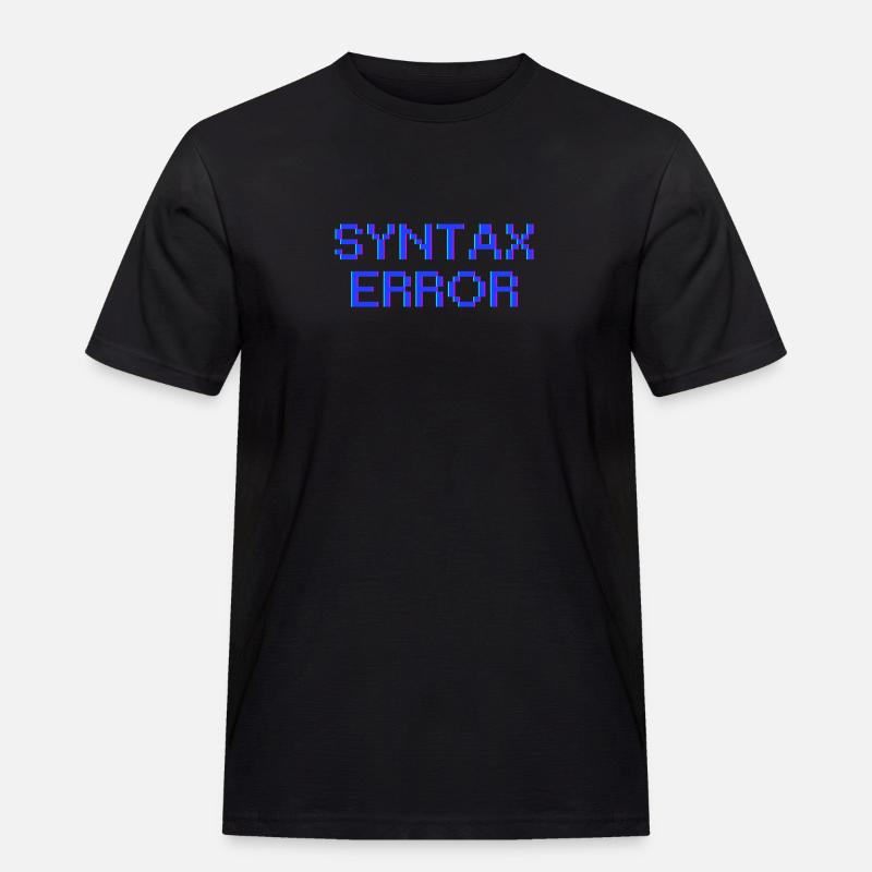 Syntax Error - Men's Workwear T-Shirt - black