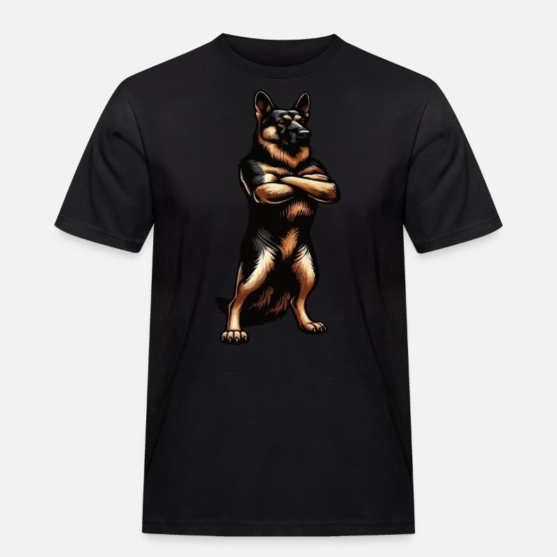 Deutscher Schäferhund Schäferhunde Schäferhunde - Männer Workwear T-Shirt - Schwarz