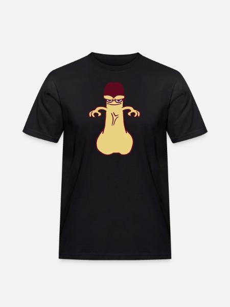 bite penis queue sexe - T-shirt Workwear homme - noir