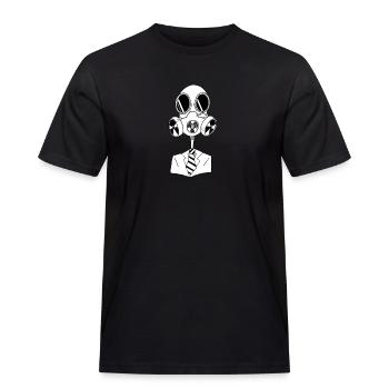 Sake mesh - Männer Workwear T-Shirt - Schwarz - Vorne - AI Model Male 178 light (178cm)