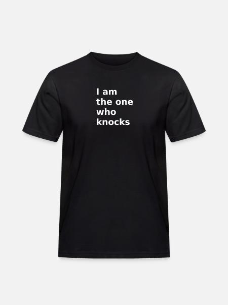 I am the one who knocks walter white - Men's Workwear T-Shirt - black