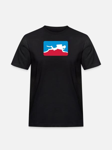 Taucher - Männer Workwear T-Shirt - Schwarz
