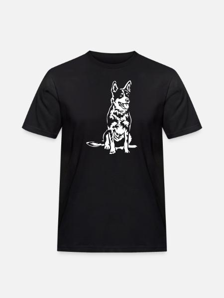 Bouvier australien « Black Edition » - T-shirt Workwear homme - noir