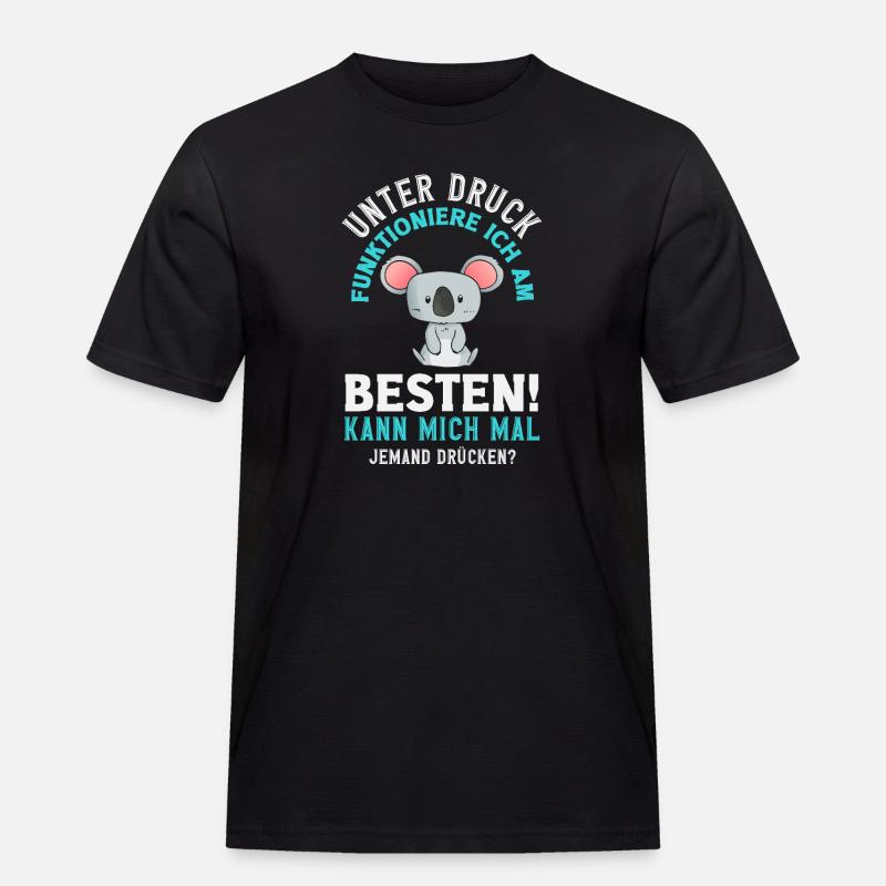 I function best under pressure - Men's Workwear T-Shirt - black