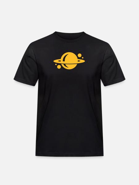 planet - Männer Workwear T-Shirt - Schwarz