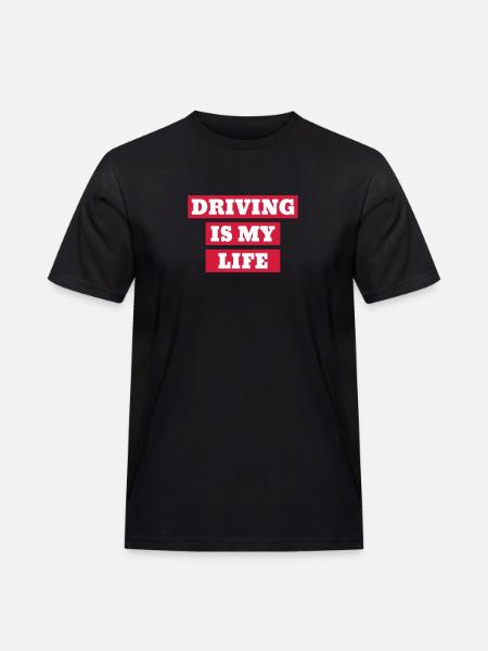 Driver - Driving - Fahren - Conducteur - Auto - Men's Workwear T-Shirt - black