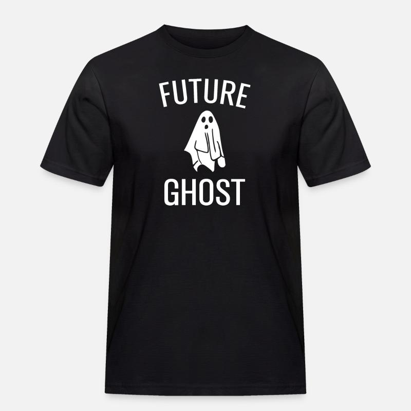 Future Ghost - Männer Workwear T-Shirt - Schwarz