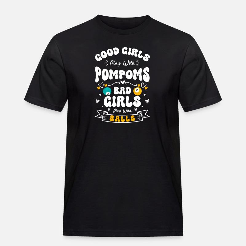 Billard Training Queue Kugel - Männer Workwear T-Shirt - Schwarz