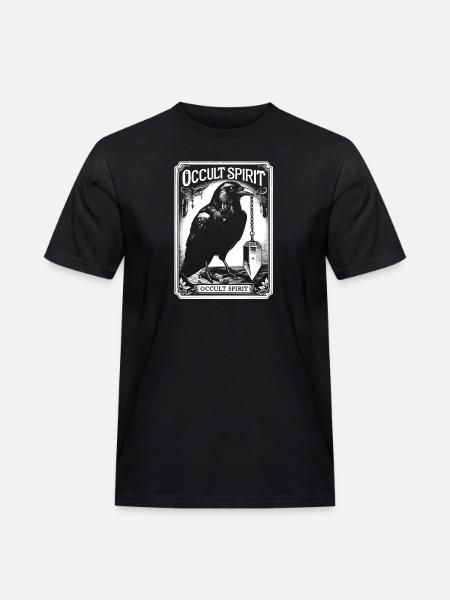 Occult Spirit Raven Pendulum - Men's Workwear T-Shirt - black