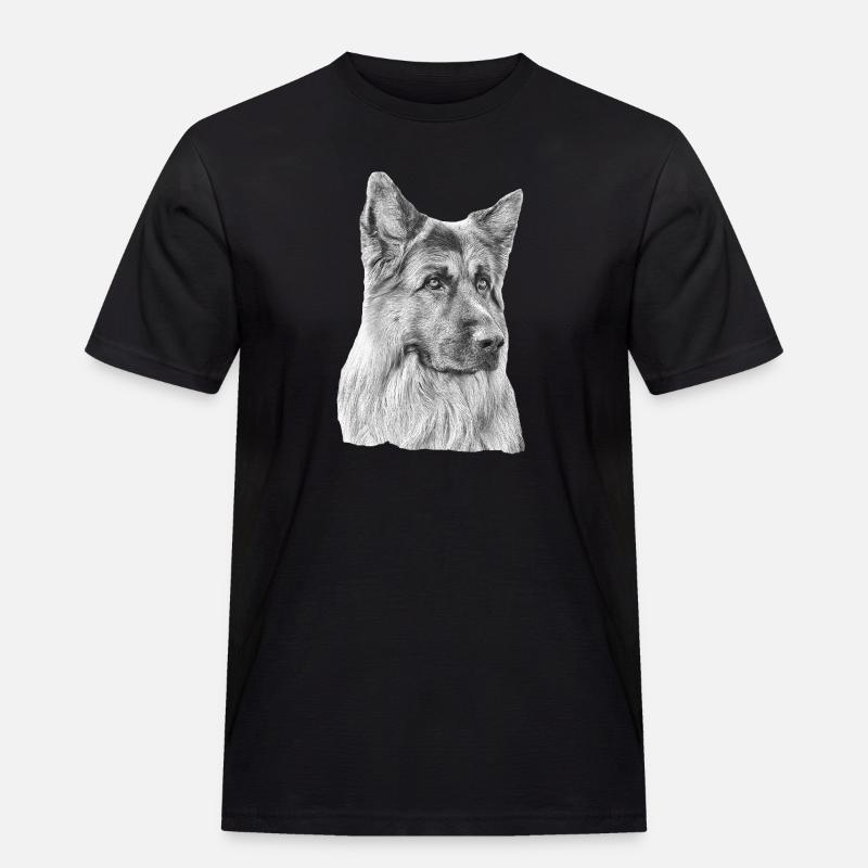 Altdeutscher Schäferhund Deutscher Schäferhund - Männer Workwear T-Shirt - Schwarz
