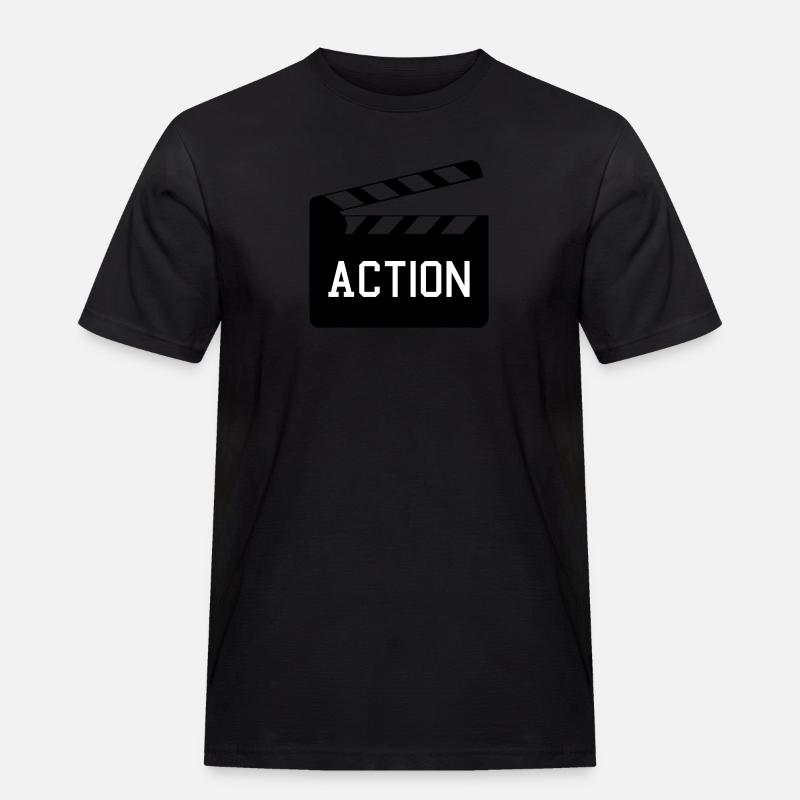 Action - Männer Workwear T-Shirt - Schwarz