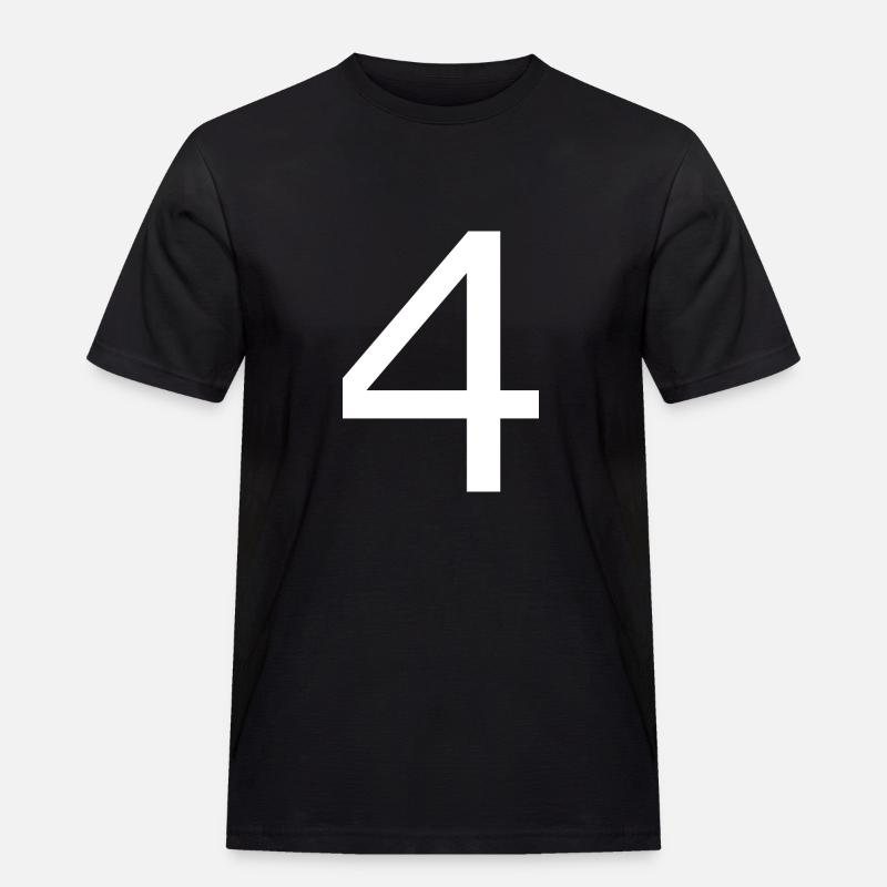 4 - Männer Workwear T-Shirt - Schwarz