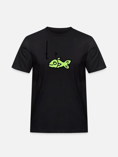 Fish fish hook - Men's Workwear T-Shirt - black