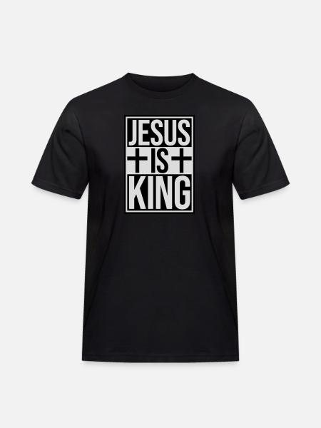 jesus is king quote - Men's Workwear T-Shirt - black