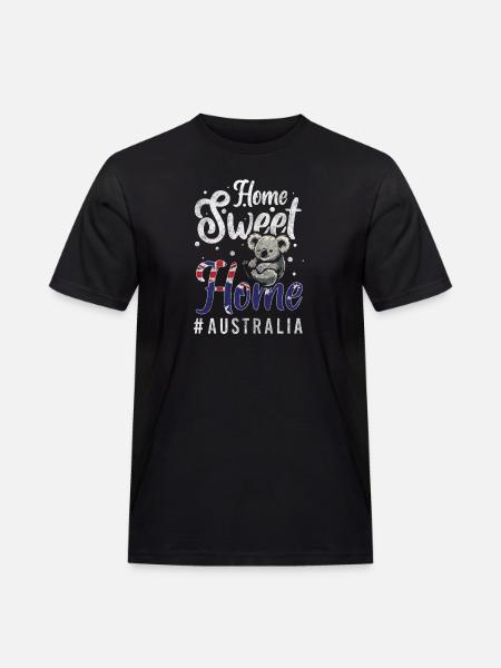 Down Under Travel Flag Exotic - Men's Workwear T-Shirt - black
