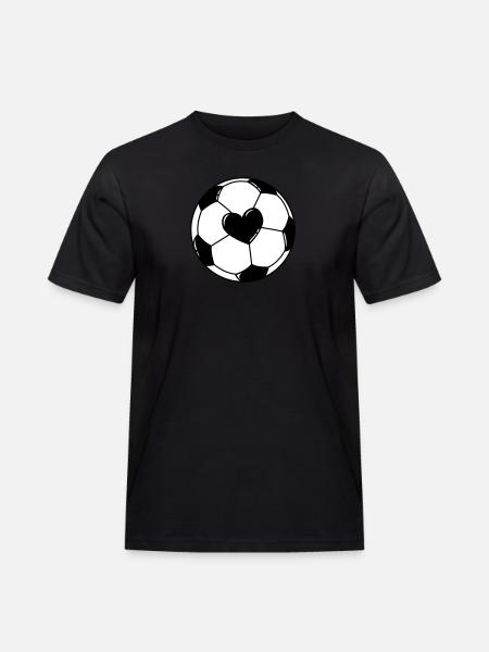 Love Football - Men's Workwear T-Shirt - black