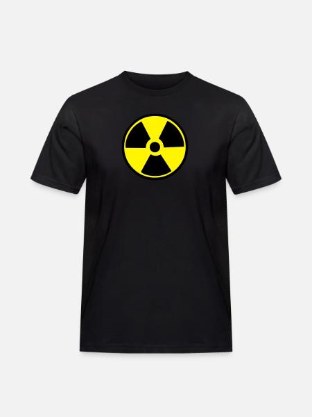 Radioactive Warning - Men's Workwear T-Shirt - black