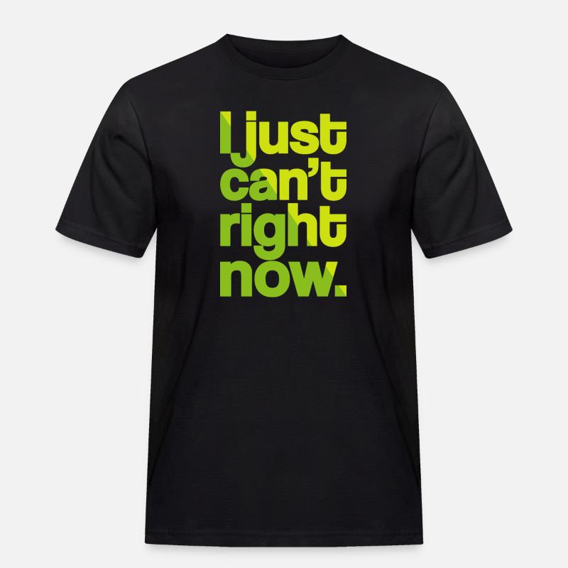 Geht einfach nicht (dunkel) - Männer Workwear T-Shirt - Schwarz