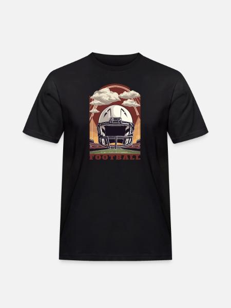 Football Helmet - Men's Workwear T-Shirt - black
