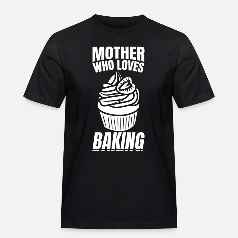 Bäcker Mama - Männer Workwear T-Shirt - Schwarz