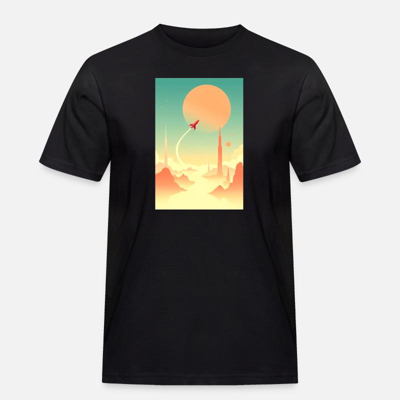 First Journeys Beyond Distant Horizons - Men's Workwear T-Shirt - black