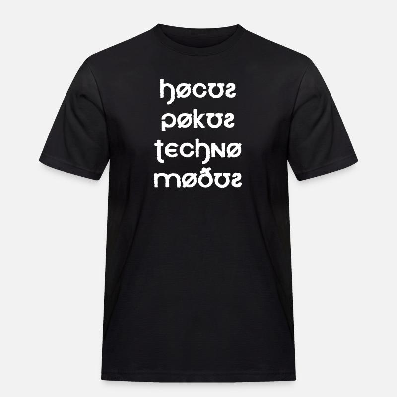 Hocus Pocus Techno Mode Font - Men's Workwear T-Shirt - black