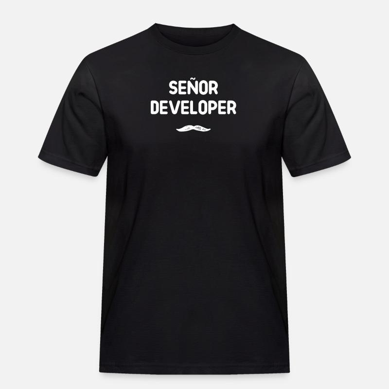 Señor Developer Humor - Men's Workwear T-Shirt - black