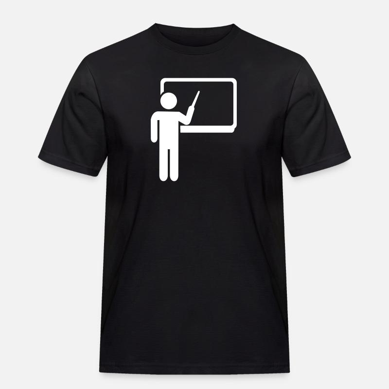 Lehrer - Männer Workwear T-Shirt - Schwarz