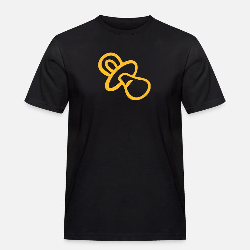 Nuckel - Männer Workwear T-Shirt - Schwarz