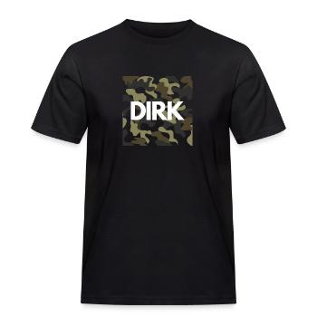 Dirk sweat à capuche pour hommes camouflage de bonne qualité - T-shirt Workwear homme - noir - Devant - AI Model Male 178 light (178cm)