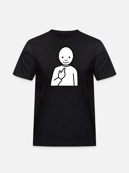 Meme - Funny, funny male - Men's Workwear T-Shirt - black