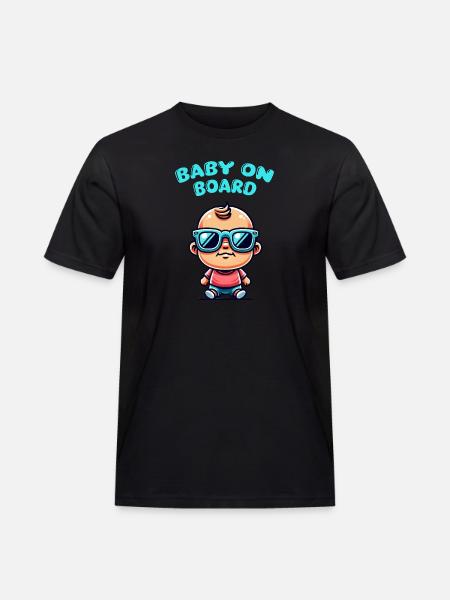 baby comic sonnenbrille - Männer Workwear T-Shirt - Schwarz