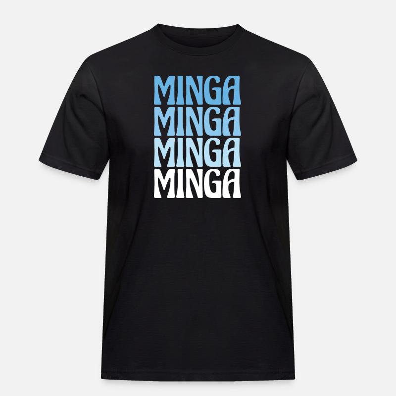 Minga Munich Dialecte Cadeau - T-shirt Workwear homme - noir