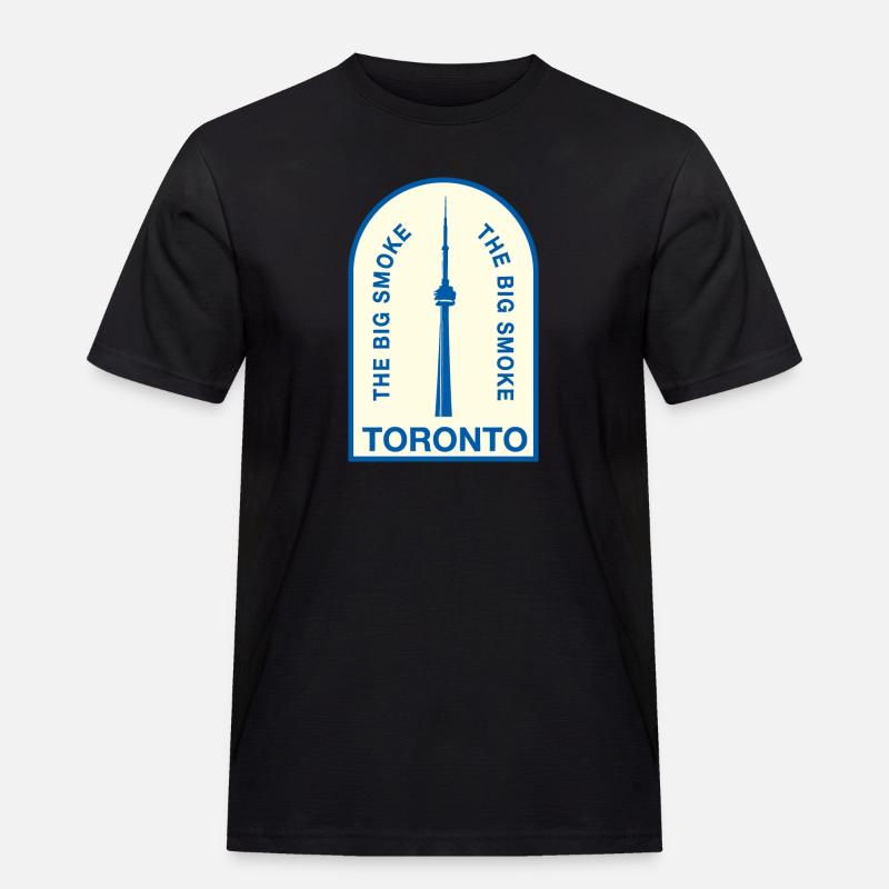 Toronto CNTower Big Smoke - Männer Workwear T-Shirt - Schwarz