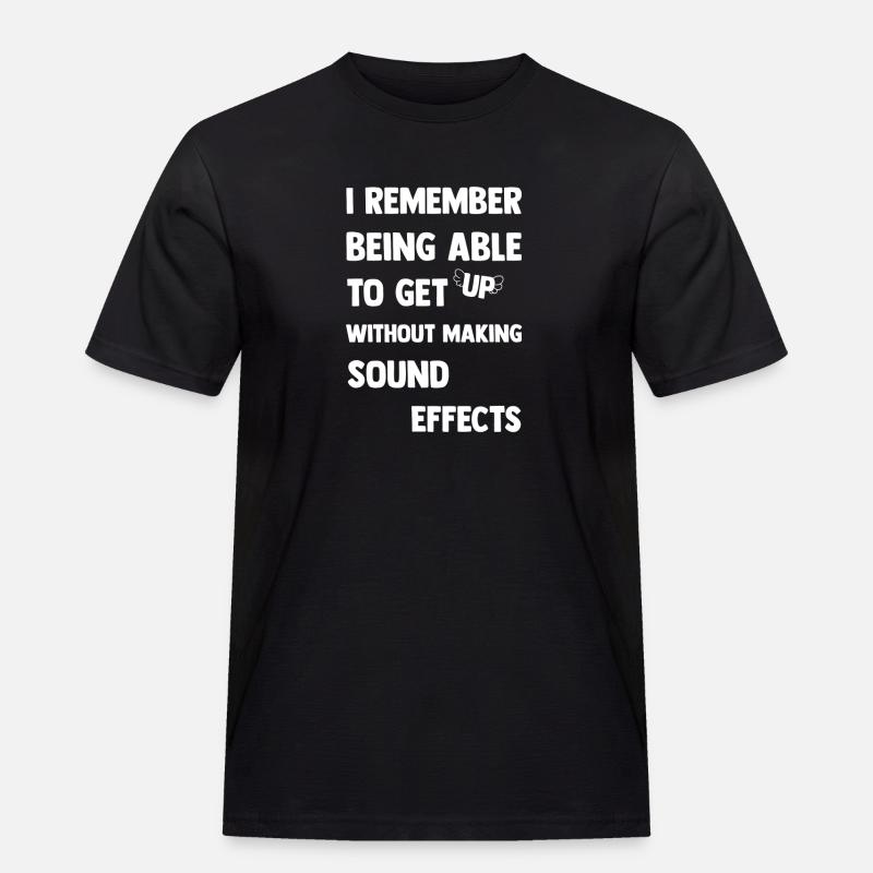 I make sound effects - Männer Workwear T-Shirt - Schwarz