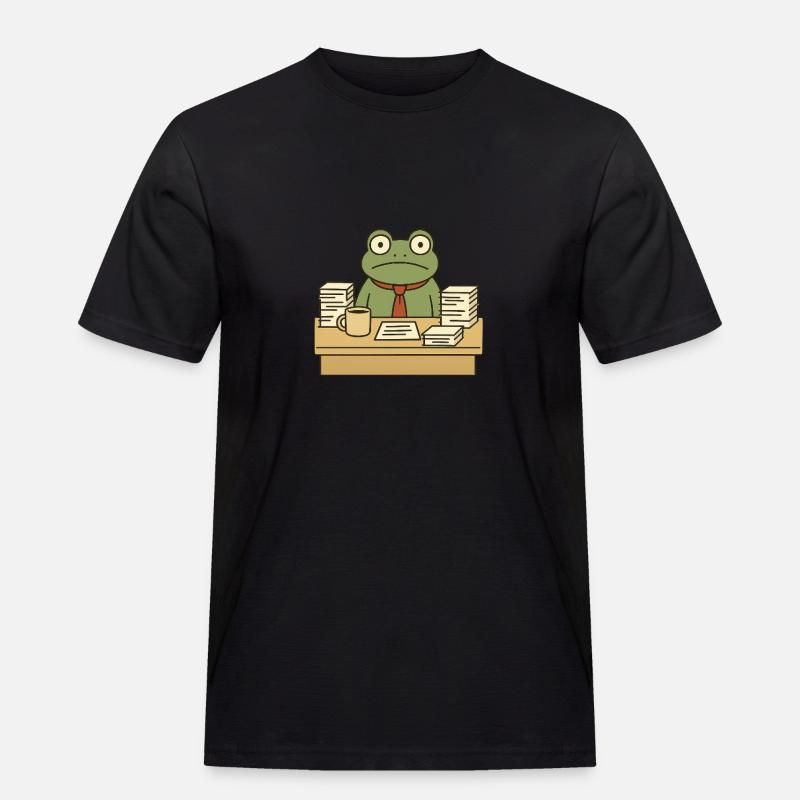Grenouille d’affaires - T-shirt Workwear homme - noir