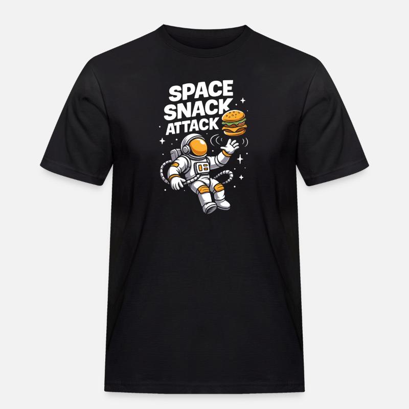 Conception spatiale du hamburger d'astronaute - T-shirt Workwear homme - noir