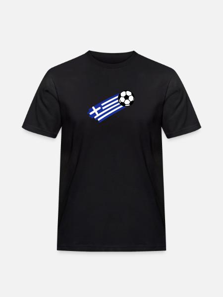 greece flag - Men's Workwear T-Shirt - black
