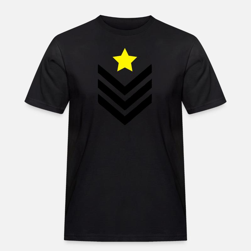 abzeichen_002 - Männer Workwear T-Shirt - Schwarz