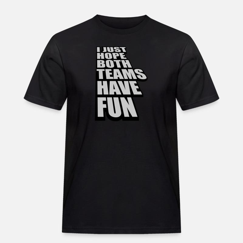 Both Teams Have Fun - Männer Workwear T-Shirt - Schwarz
