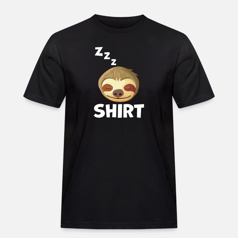 Sleeping Sloth Face - Men's Workwear T-Shirt - black