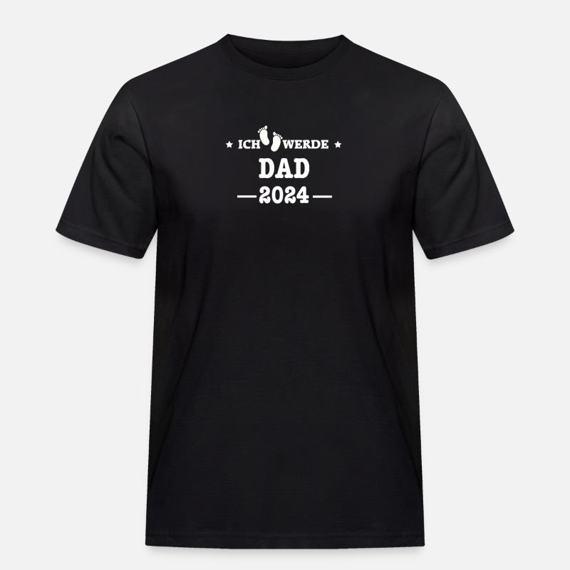 DAD 2024 loading... - Männer Workwear T-Shirt - Schwarz